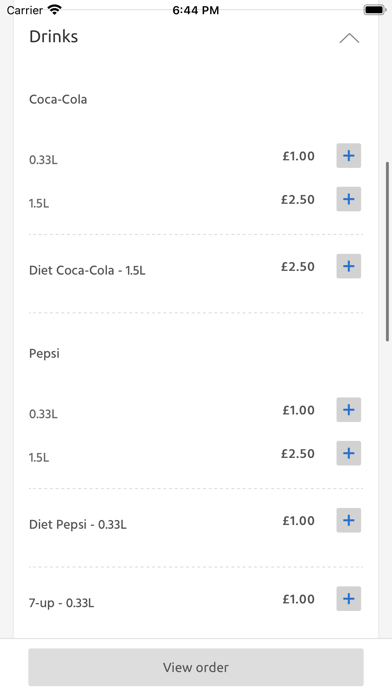 K'z Kebabs, Chicken & Pizzas, Screenshot