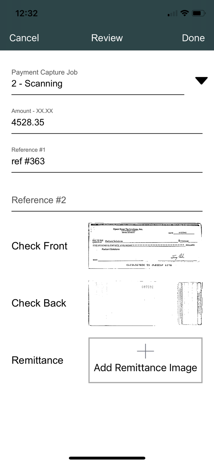 Billtrust Mobile Deposit
