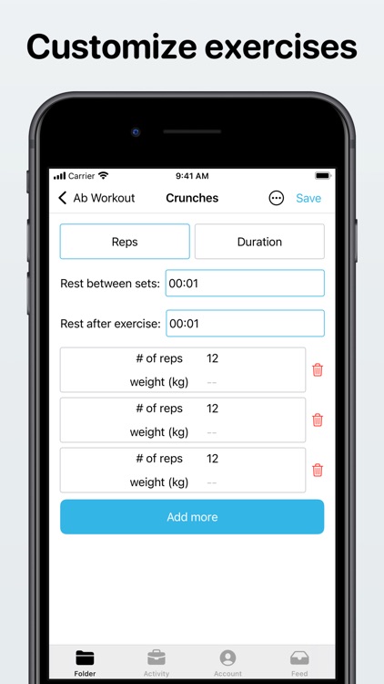 Gym log - Home workout planner screenshot-3