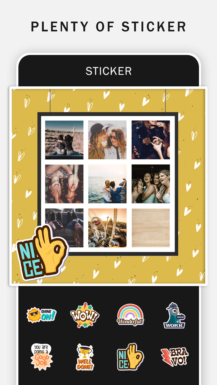 Photo Shape Collage Maker.