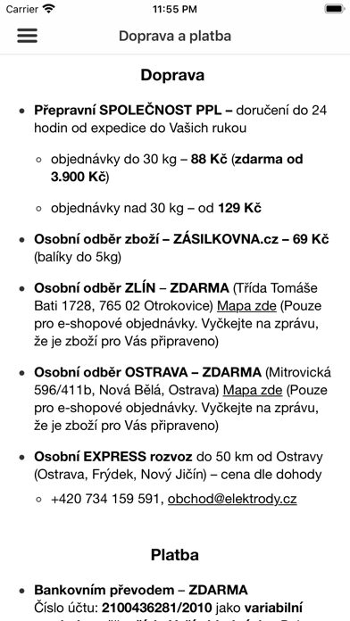 Elektrody.cz Screenshot