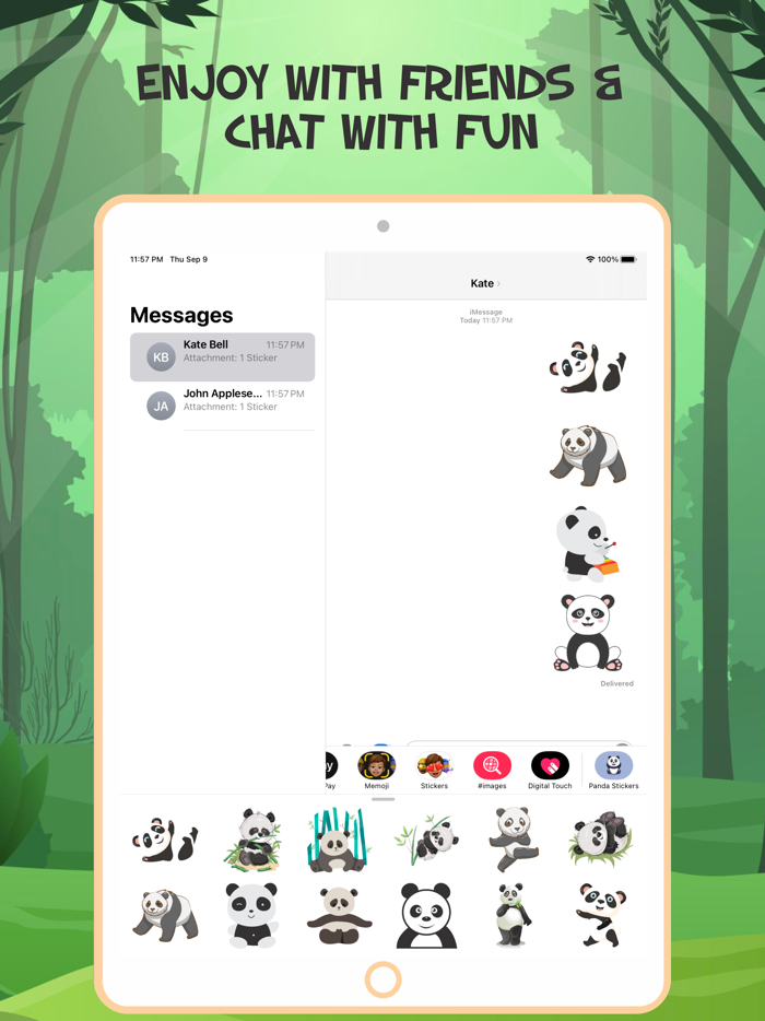 Lovely  Panda Emojis