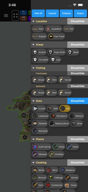 New World Interactive Map