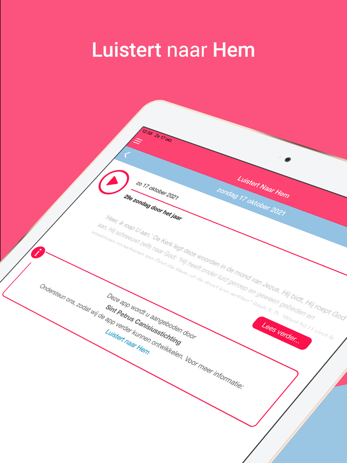Luistert naar Hem
