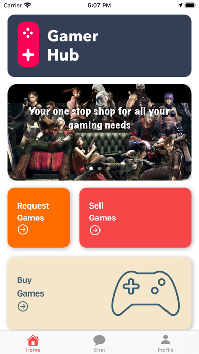 GamerHub - Buy, Sell & Request Screenshot