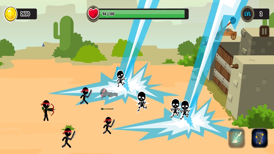 #2. Stick Attack (iOS) 由: pi2 games