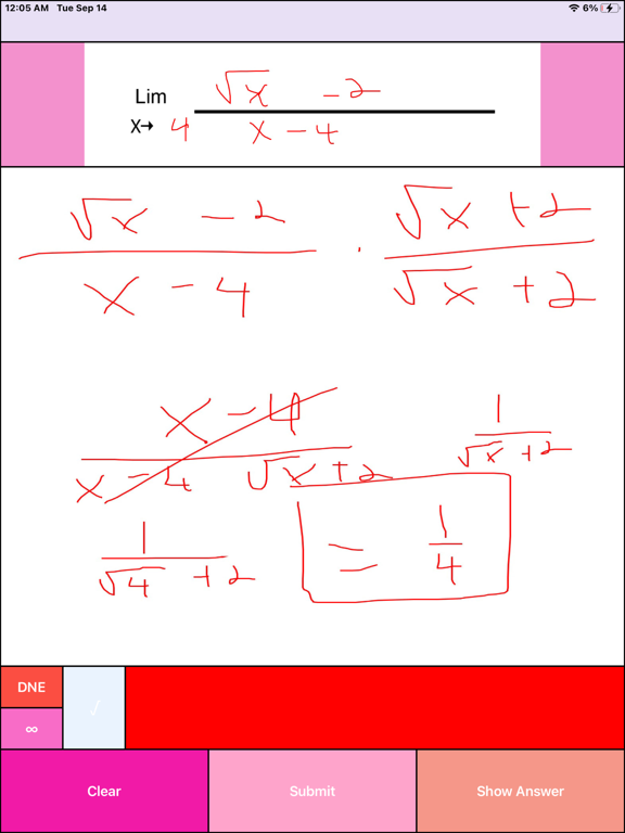 Screenshot #4 pour Calculus Limit Practice