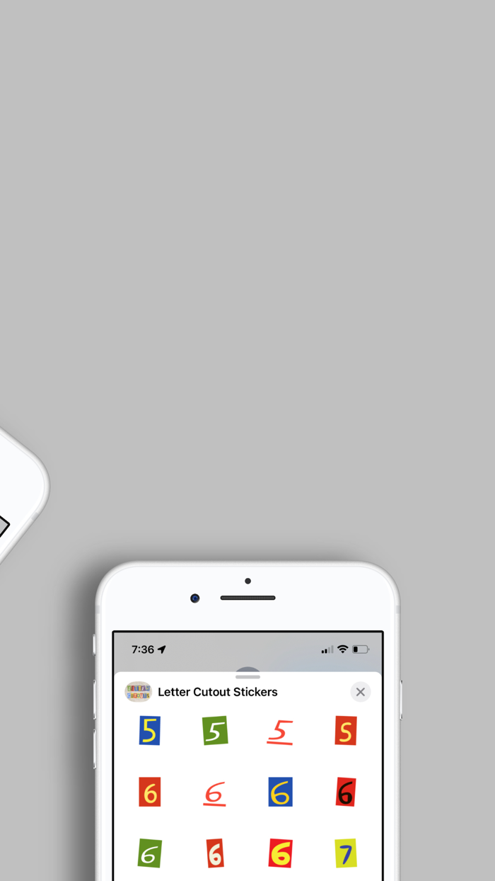 Letter Cutout Stickers