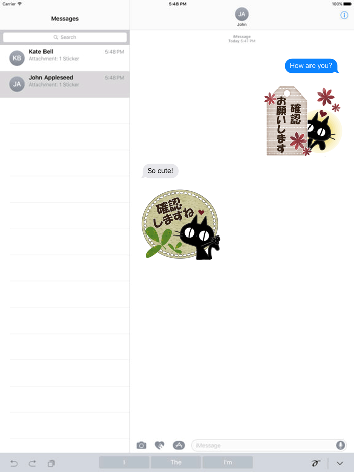 Sticker. black cat12