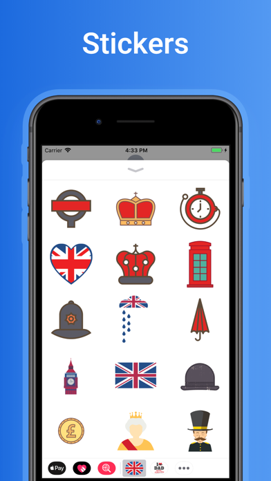 UK emoji - England stickersのおすすめ画像1