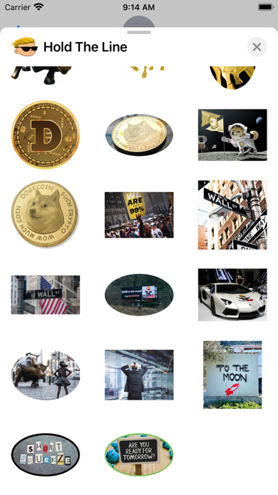 Hold the Line WSB Stickers Screenshot