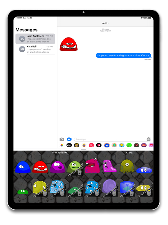 Screenshot #5 pour Blobs & Slimes Stickers
