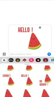 watermelon slices pop stickers iphone screenshot 3