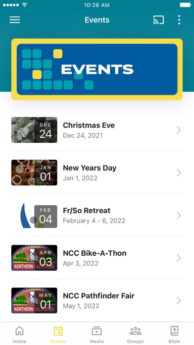 NCC Youth Ministries Screenshot