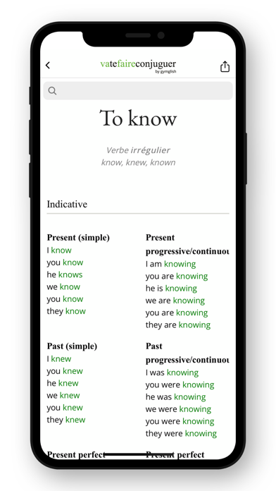Screenshot #3 pour Conjugaison anglaise
