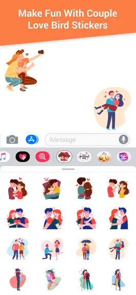 Game screenshot Couple Love Bird Stickers hack