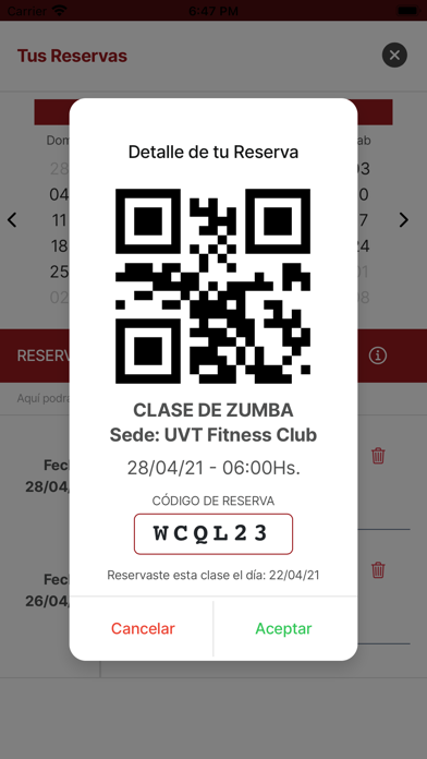 UVT Fitness Club Screenshot