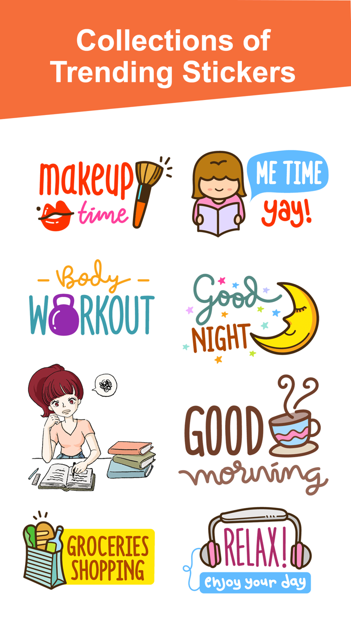 Girls Daily Activity Stickers