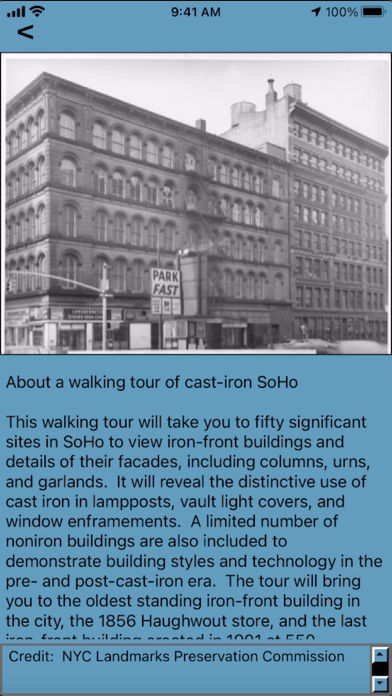 Cast Iron SoHo Walking Tour Screenshot