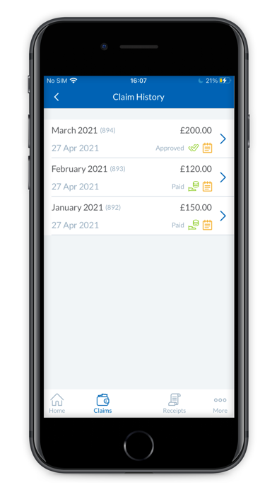 Webexpenses Screenshot