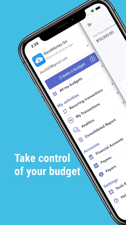 iSaveMoneyGo: Spending tracker