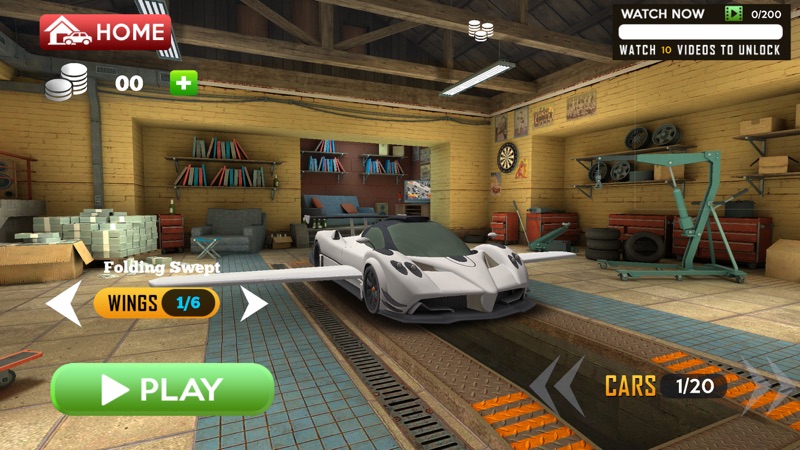 Volador Auto Juegos Simulador screenshot 1