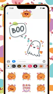 halloween party stickers! iphone screenshot 4