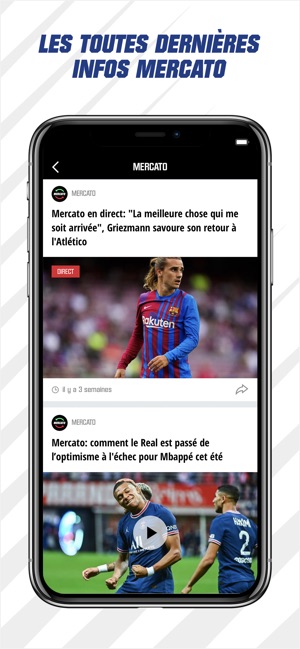 RMC Sport News, Résultats foot on the App Store