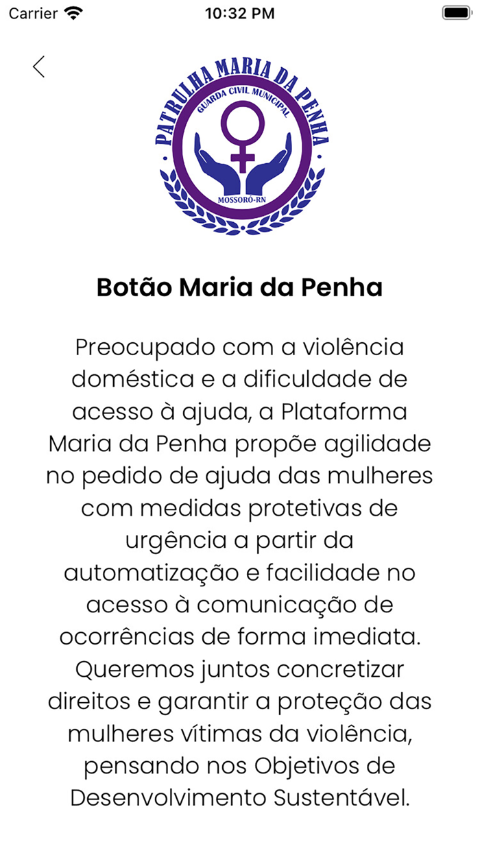 Botão Maria da Penha