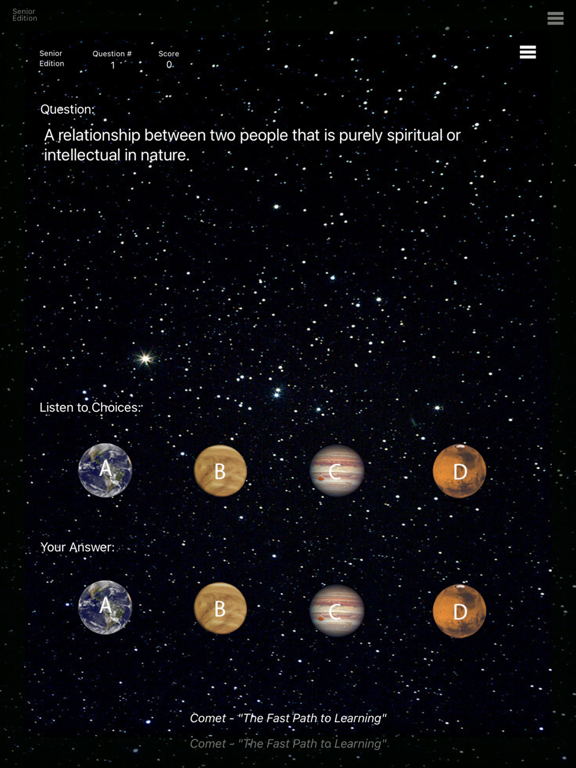 Screenshot #4 pour Senior - Comet Spelling Games