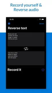 reverse audio recorder iphone screenshot 2