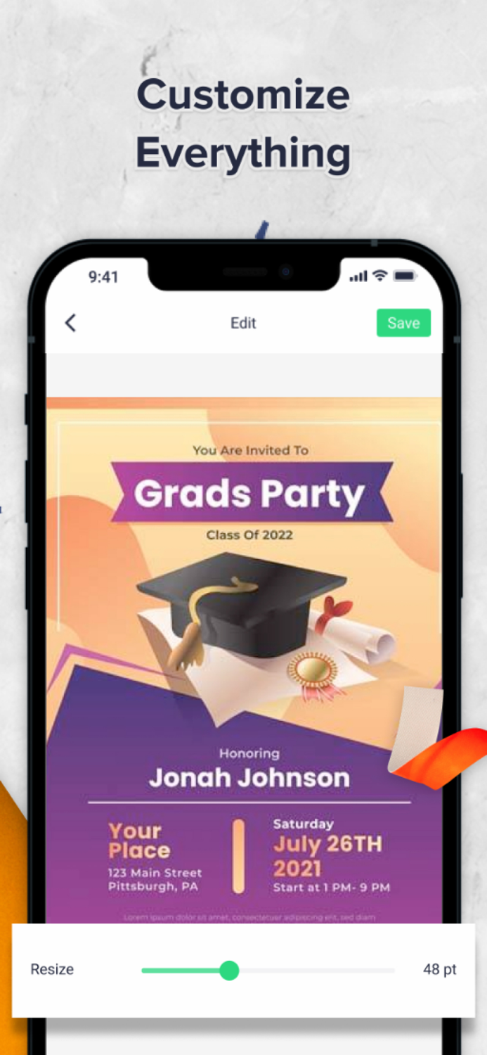 Invitation Card Maker - Editor