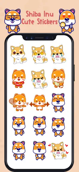 Game screenshot Shiba Inu Cute Stickers apk