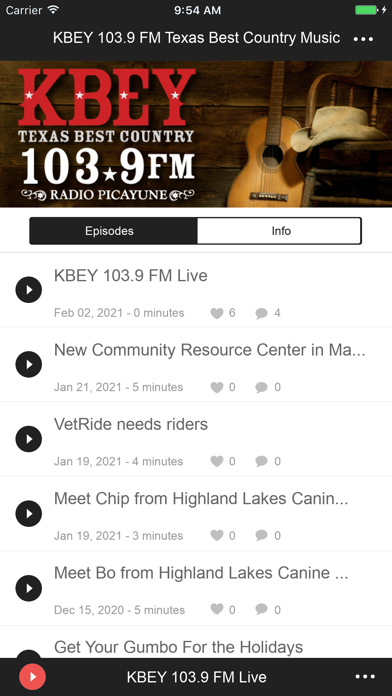Screenshot #1 pour KBEY 103.9FM Live Stream