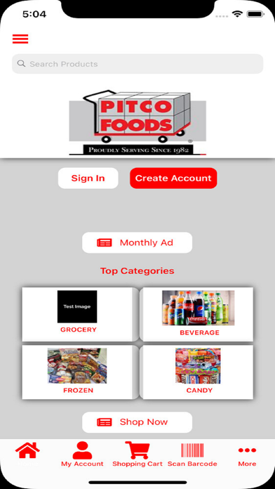 Pitco Foods Screenshot
