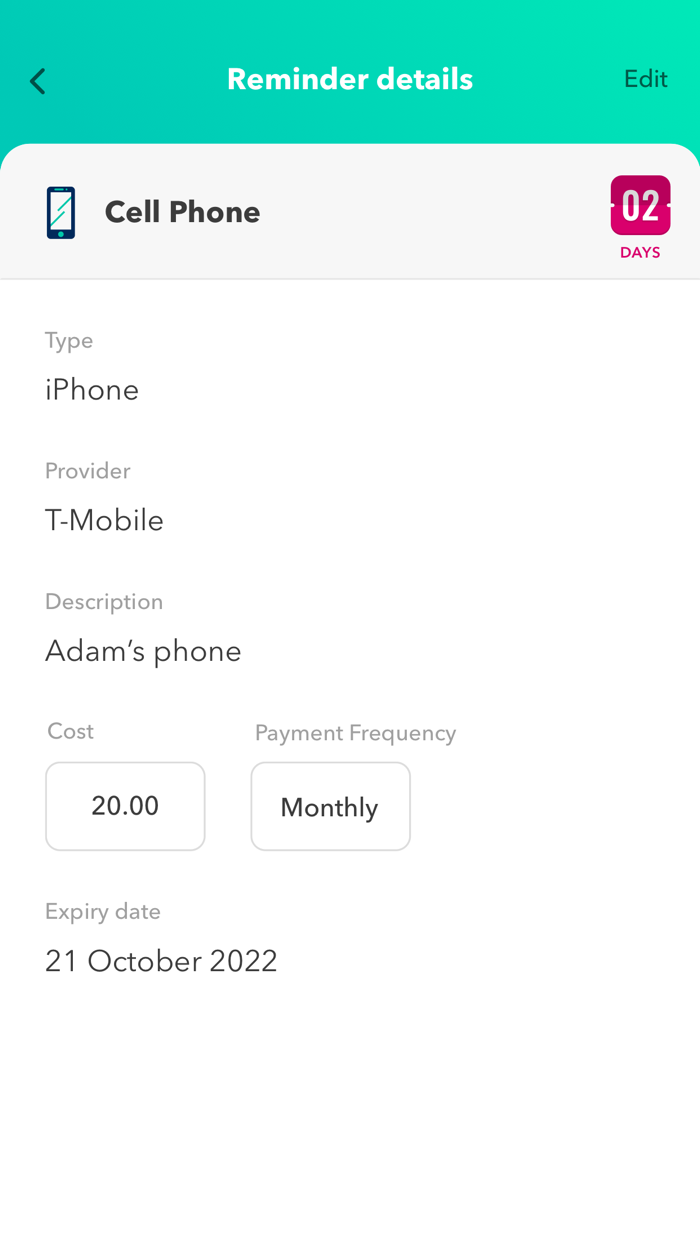 GetReminded Organize and Save