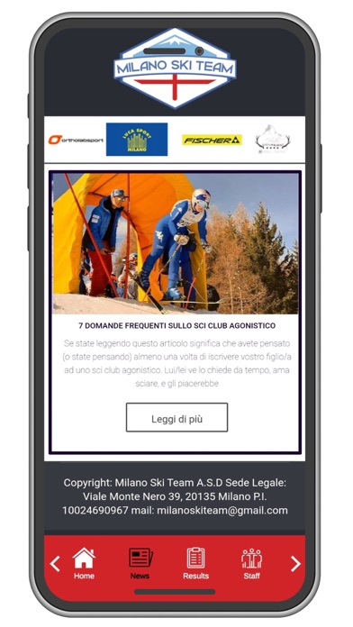 Milano Ski Team Screenshot