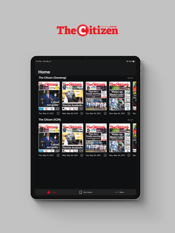 The Citizen e-paper iPad screenshot 1 - News app
