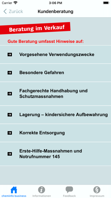 cheminfo business Screenshot