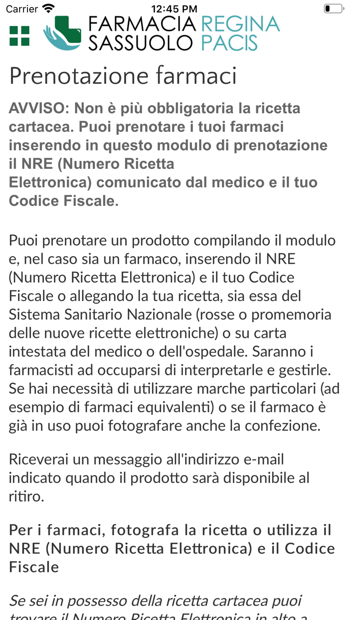 Farmacia Regina Pacis