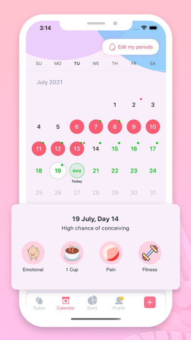 Modern Fertility Tracker Screenshot