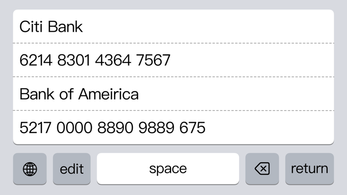 Paste Keyboard for iPhone