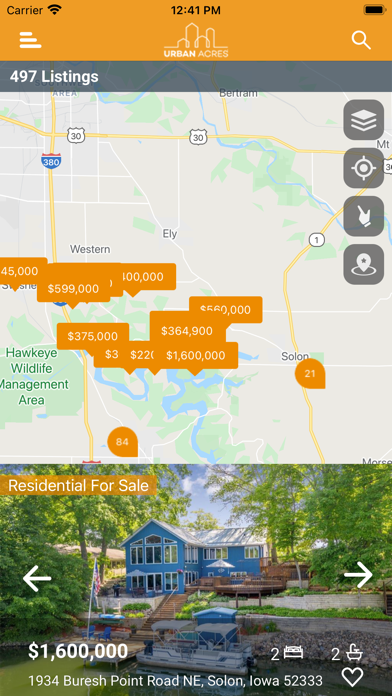Urban Acres Real Estate Screenshot