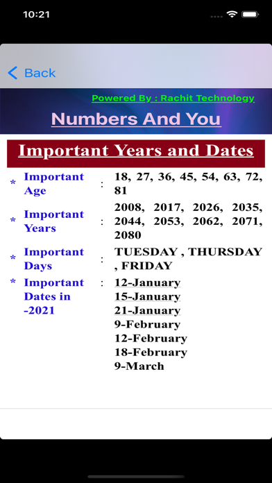 Numbers And You ( Numerology ) Screenshot