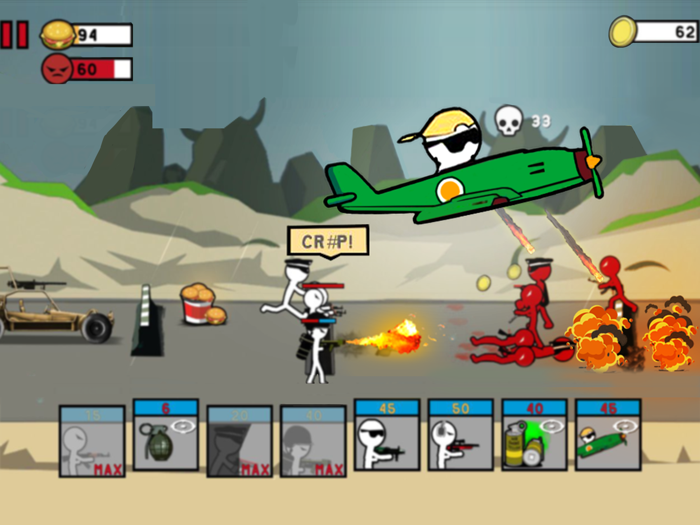 Stickman Army World War Fight