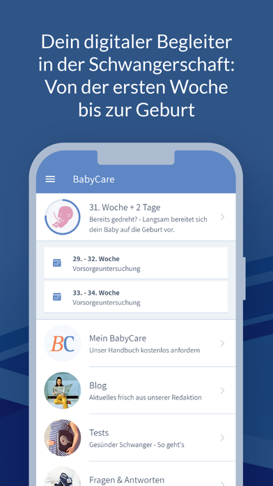 BabyCare - Gesund & Schwanger screenshot 2