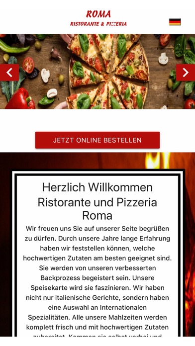 Ristorante und Pizzeria Roma Screenshot
