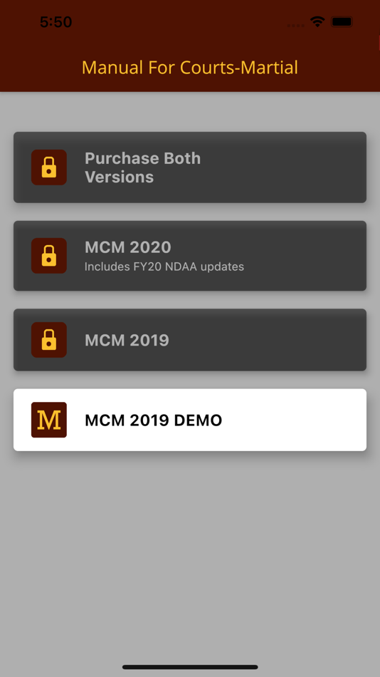 #1. Manual for Courts-Martial (iOS) 由: Tyler Nelson