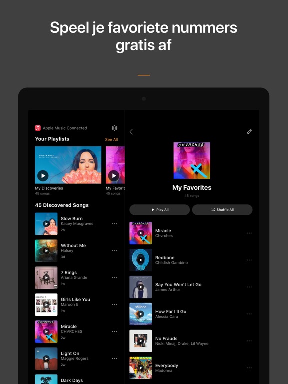 SoundHound iPad app afbeelding 1