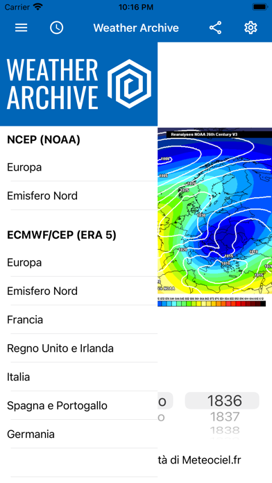 Weather Archive Screenshot